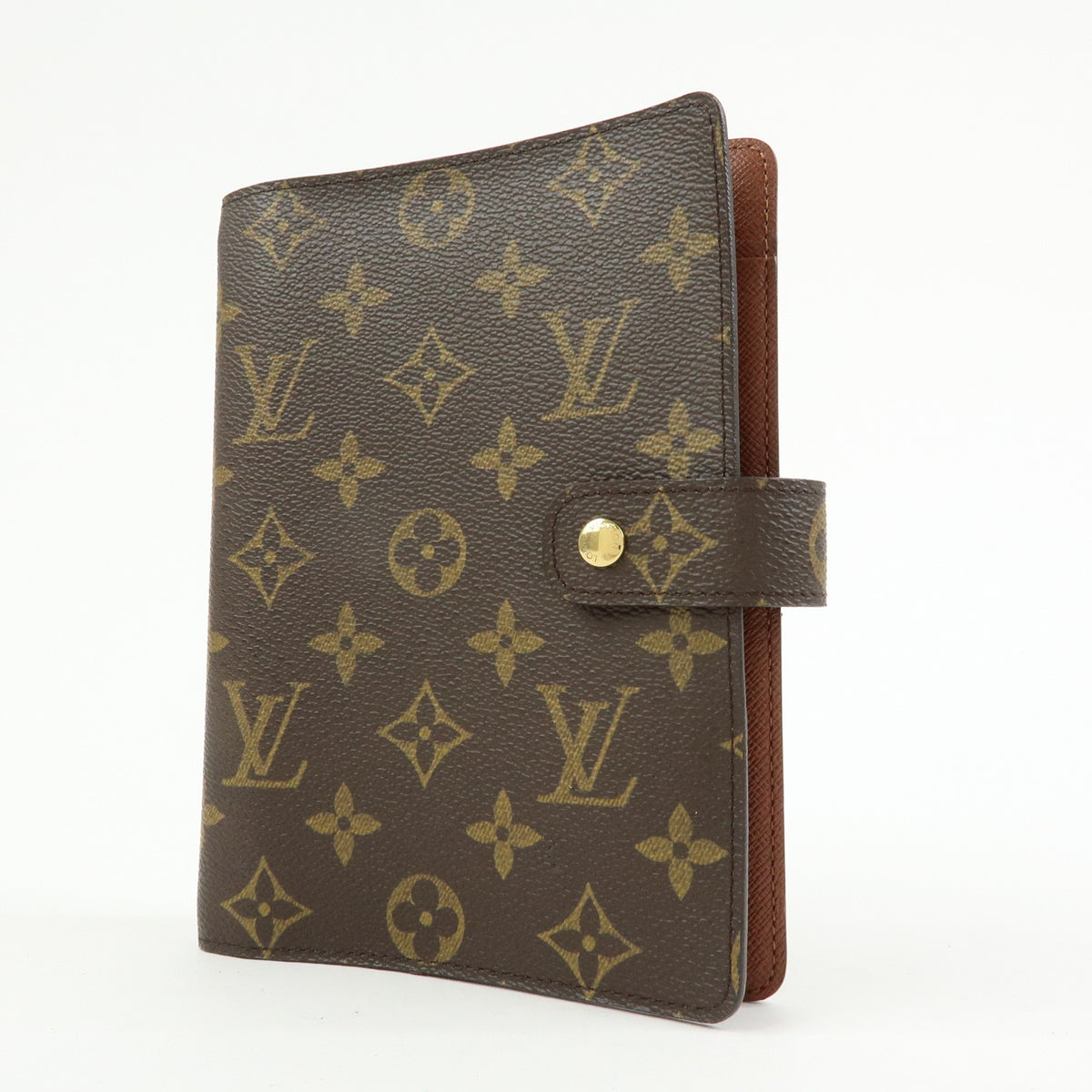 Louis Vuitton Ring Agenda Cover Monogram Canvas Brown Canvas Briefcase Bag (Pre-Owned)