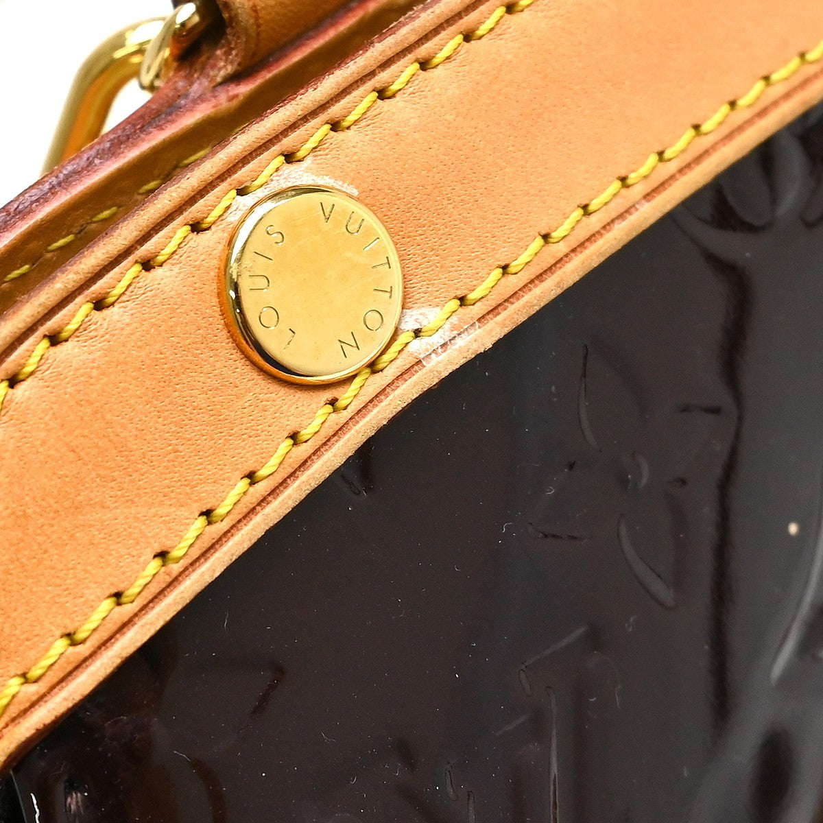 Louis Vuitton Brea Monogram Vernis Purple Patent_Leather Handbag (Pre-Owned)