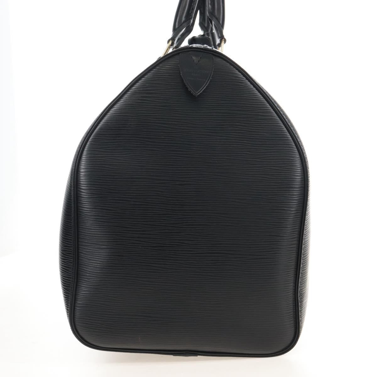 Louis Vuitton Keepall Epi Leather Black Leather Travel Bag Bag (Pre-Owned)