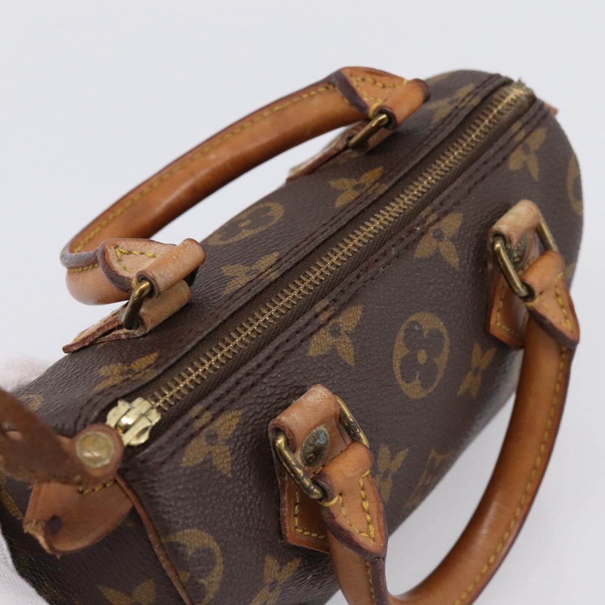 Louis Vuitton Speedy Mini Hl Monogram Canvas Brown Canvas Handbag (Pre-Owned)