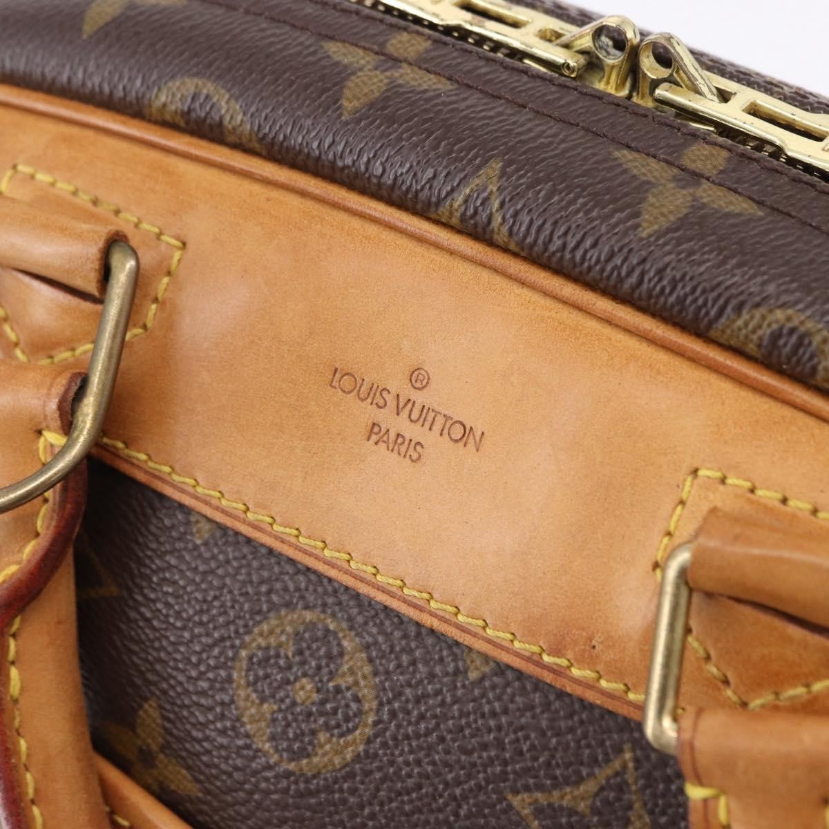 Louis Vuitton Trouville Monogram Canvas Brown Canvas Handbag (Pre-Owned)