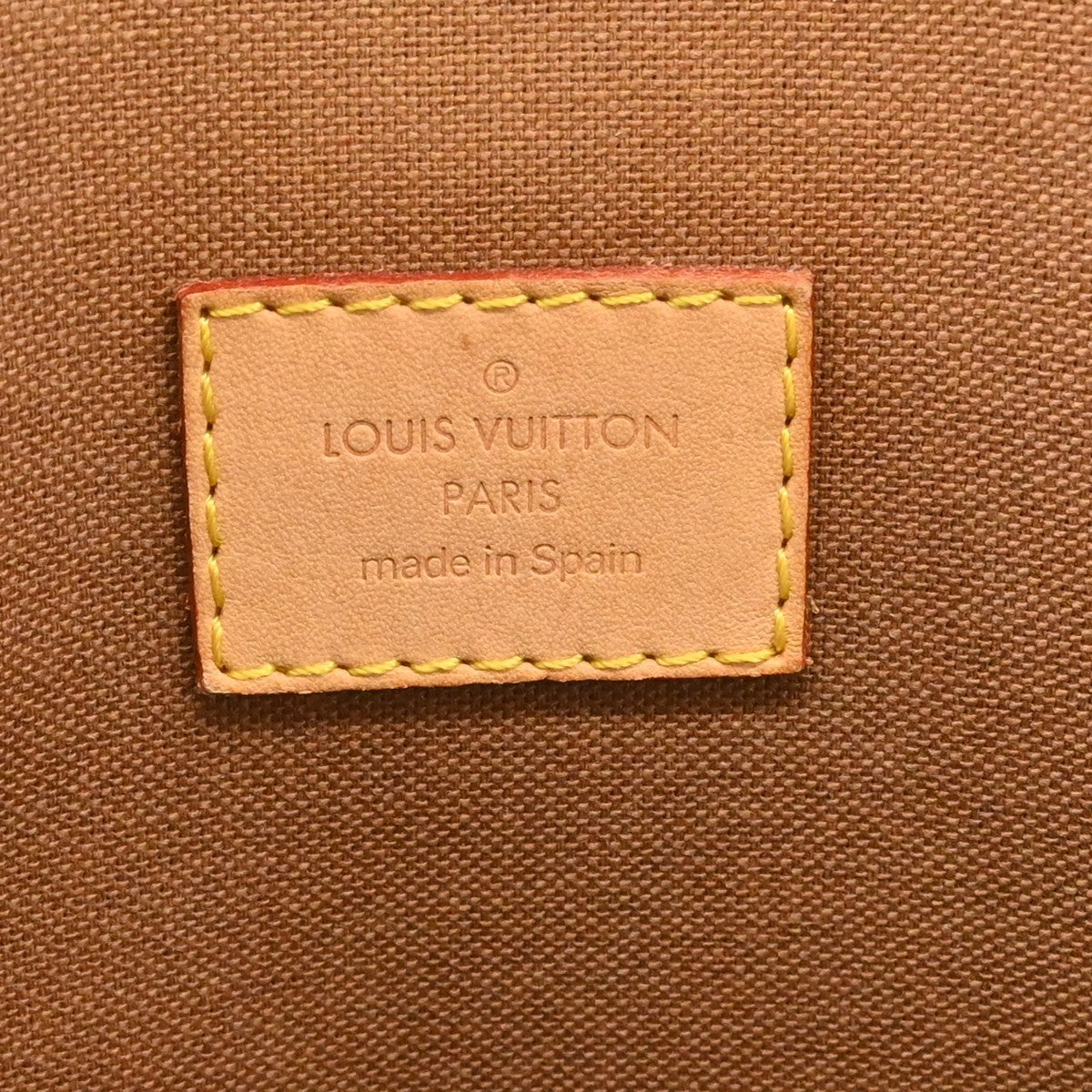 Louis Vuitton Lockit Monogram Brown Canvas Handbag (Pre-Owned)