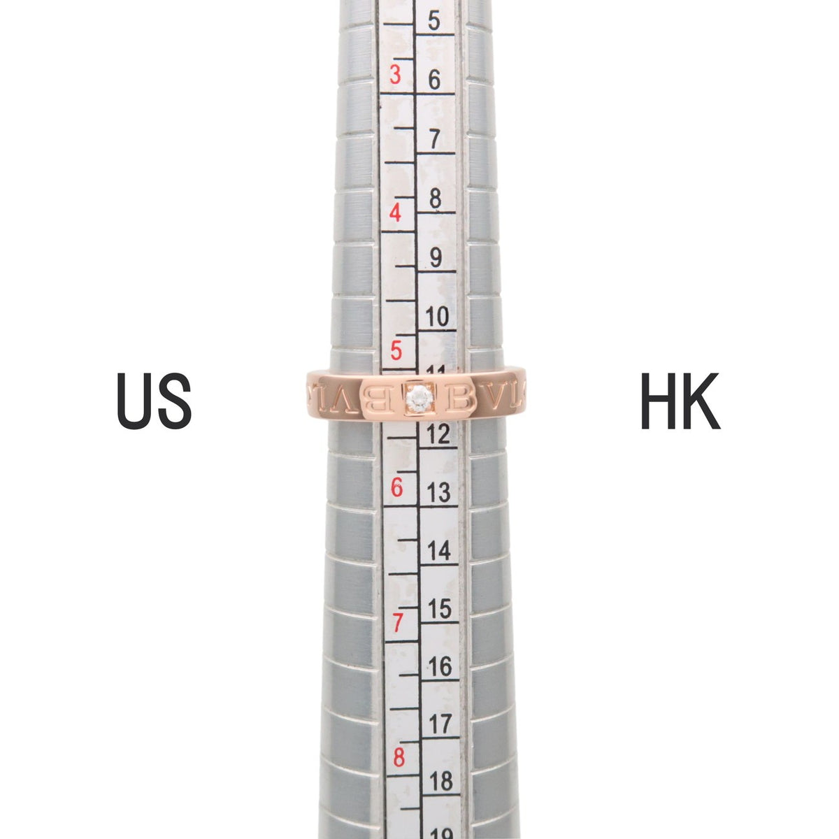 Bvlgari B.Zero1 Essential Logo Band 18K Rose Gold Gold Rose_Gold Ring Jewelry (Pre-Owned)