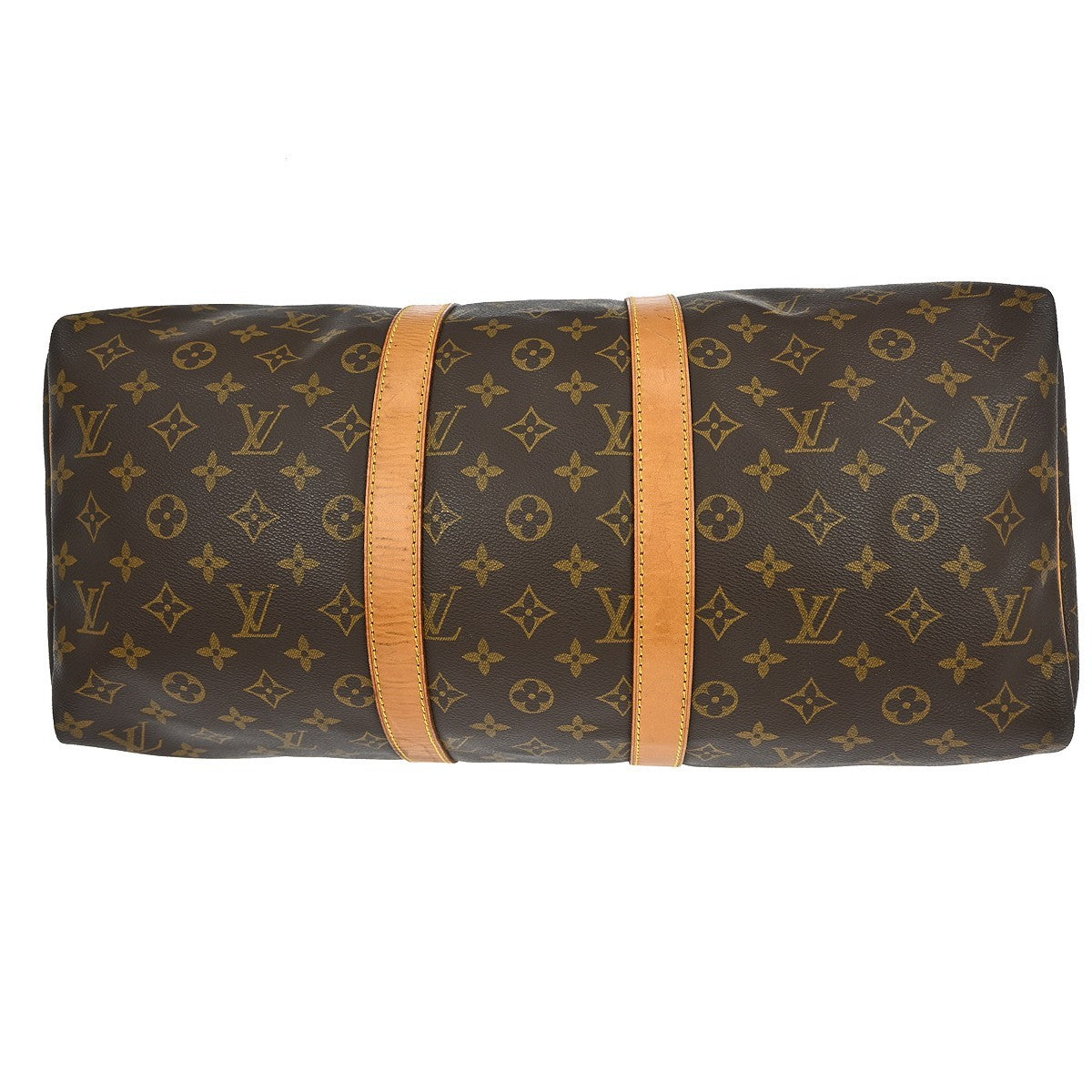 Louis Vuitton Keepall Monogram Brown Canvas Travel Bag Bag (Pre-Owned)