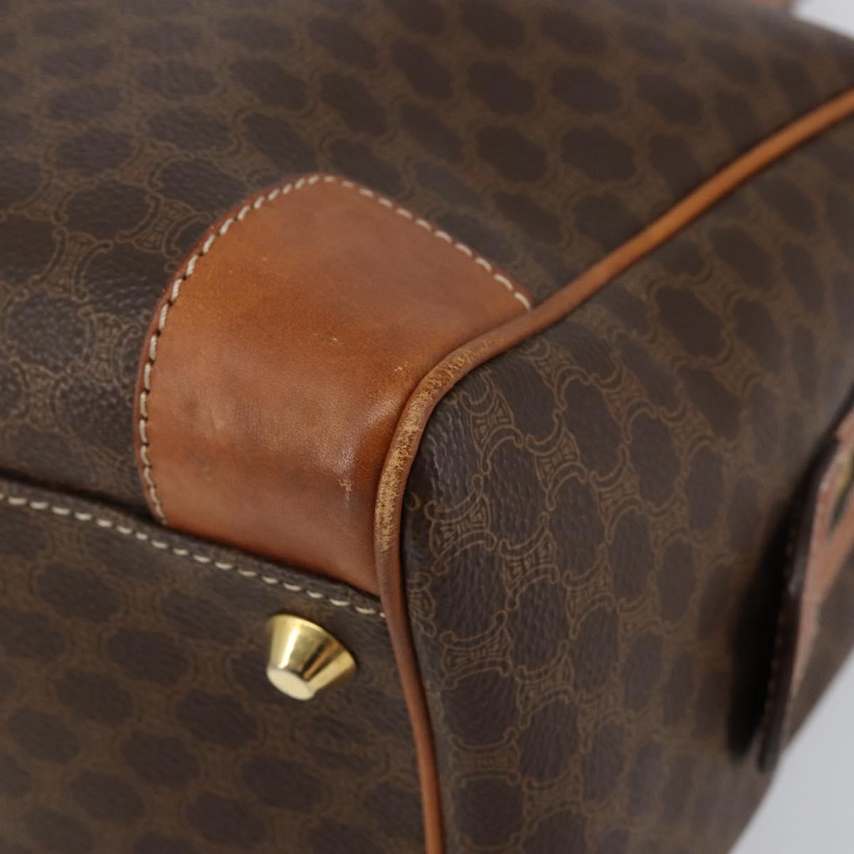 Celine Macadam Macadam With Leather Brown Canvas Shoulder Bag Bag (Pre-Owned)