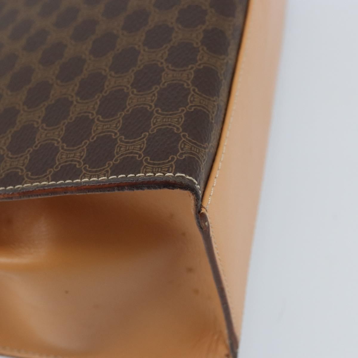 Celine Handbag Canvas Brown Canvas Handbag (Pre-Owned)
