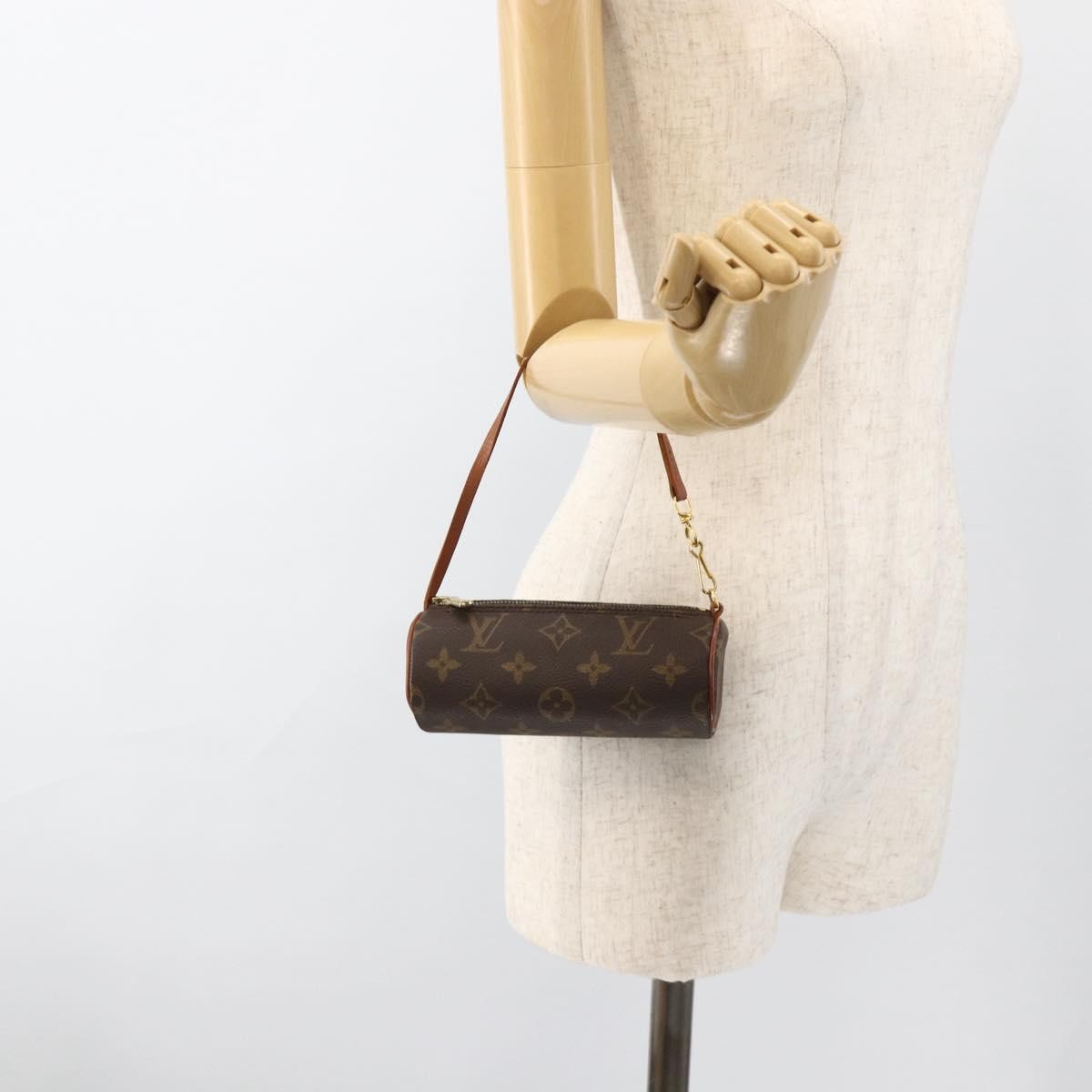 Louis Vuitton Papillon Pochette Monogram Canvas Brown Canvas Clutche & Pouche Bag (Pre-Owned)