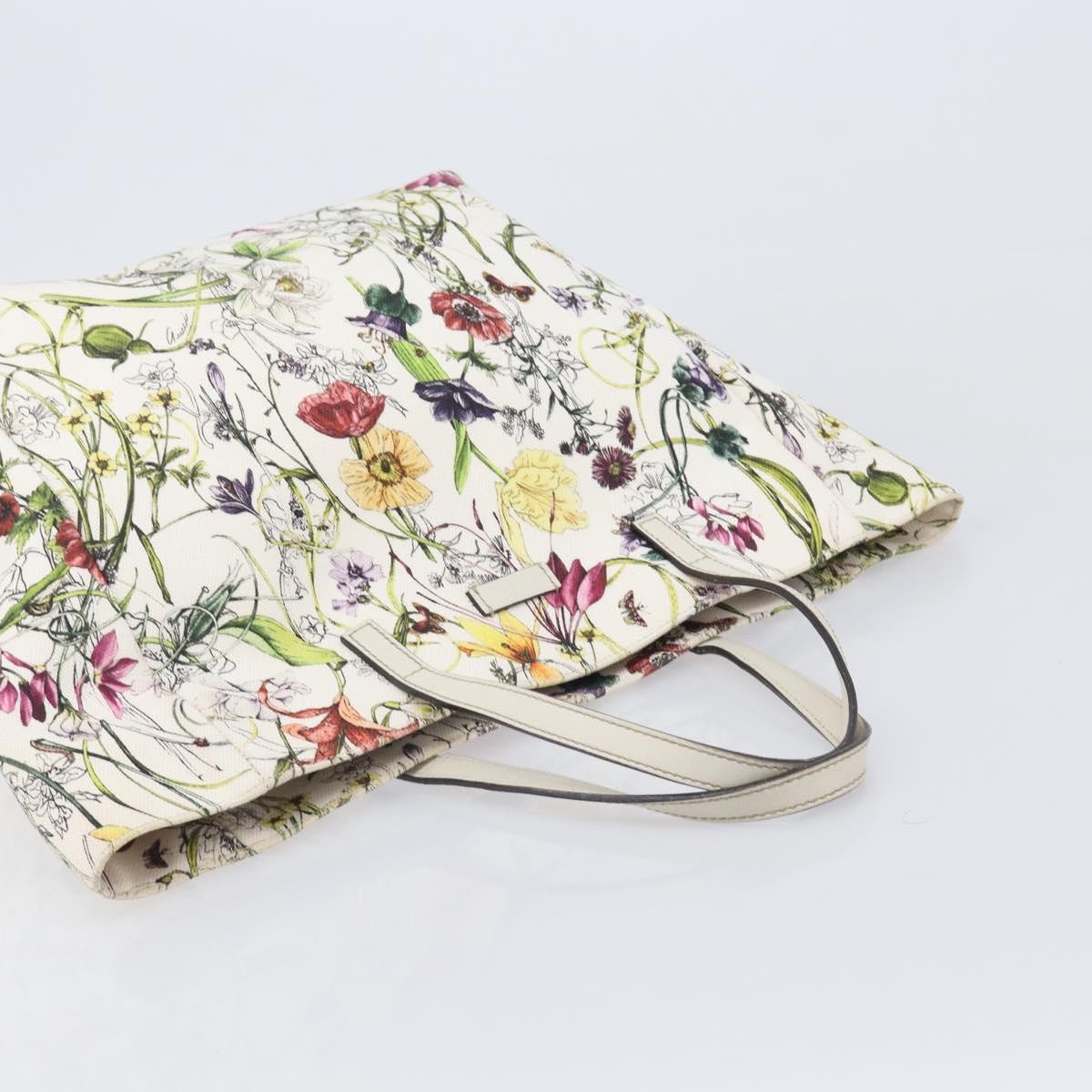 Gucci Open Flora Canvas Multicolour Canvas Tote Bag Bag (Pre-Owned)