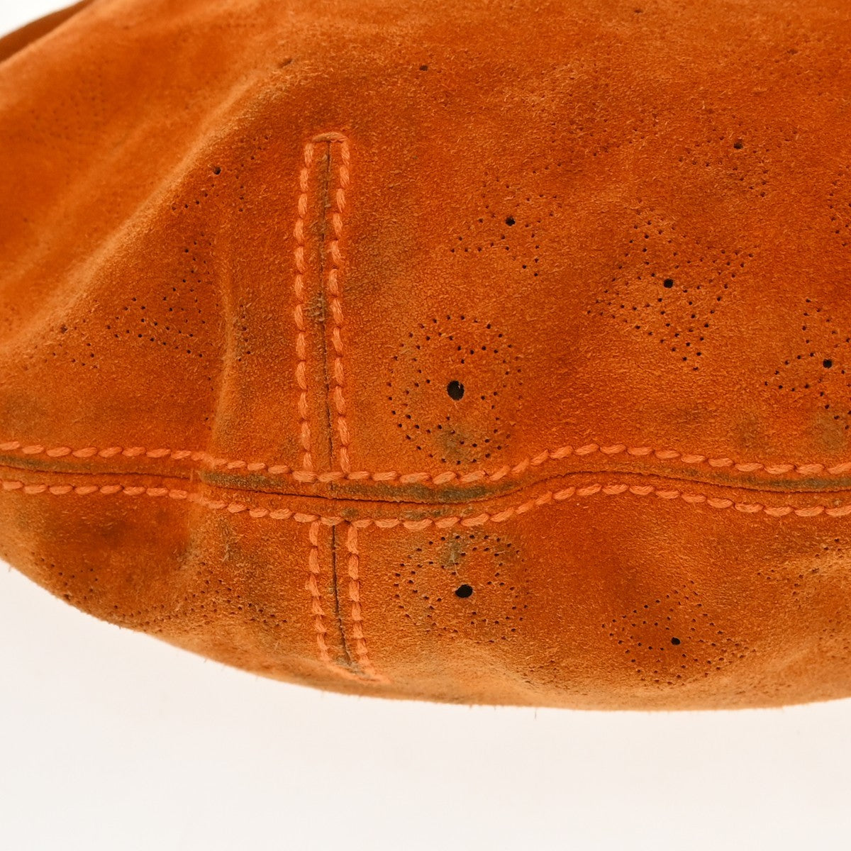 Louis Vuitton Onatah Hobo Suede Orange Suede Handbag (Pre-Owned)