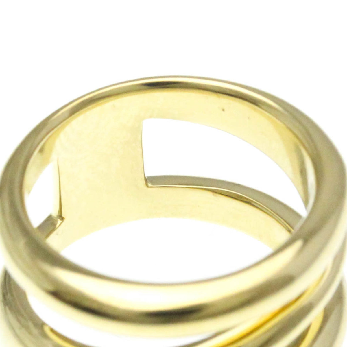 Tiffany & Co. Zig Zag Band 18K Yellow Gold Gold Yellow_Gold Ring Jewelry (Pre-Owned)