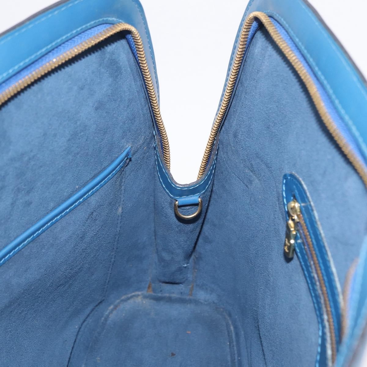 Louis Vuitton Lussac Epi Leather Blue Leather Handbag (Pre-Owned)