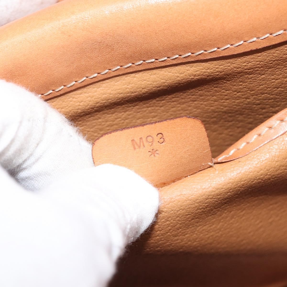 Celine Macadam Leather Beige Canvas Shoulder Bag Bag (Pre-Owned)