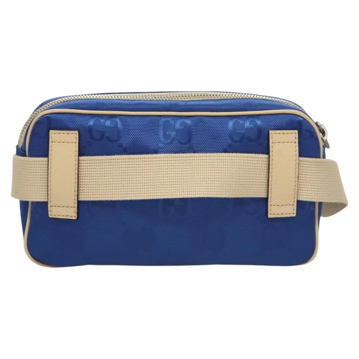 Gucci Off The Grid Belt Gg Econyl Blue Canvas Shoulder Bag Bag (Pre-Owned)
