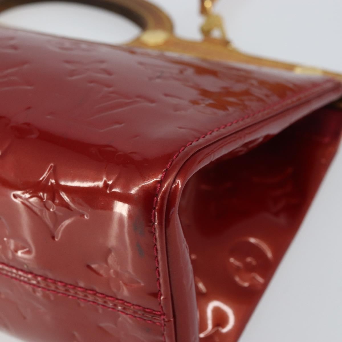 Louis Vuitton Roxbury Drive Monogram Vernis Red Patent_Leather Handbag (Pre-Owned)
