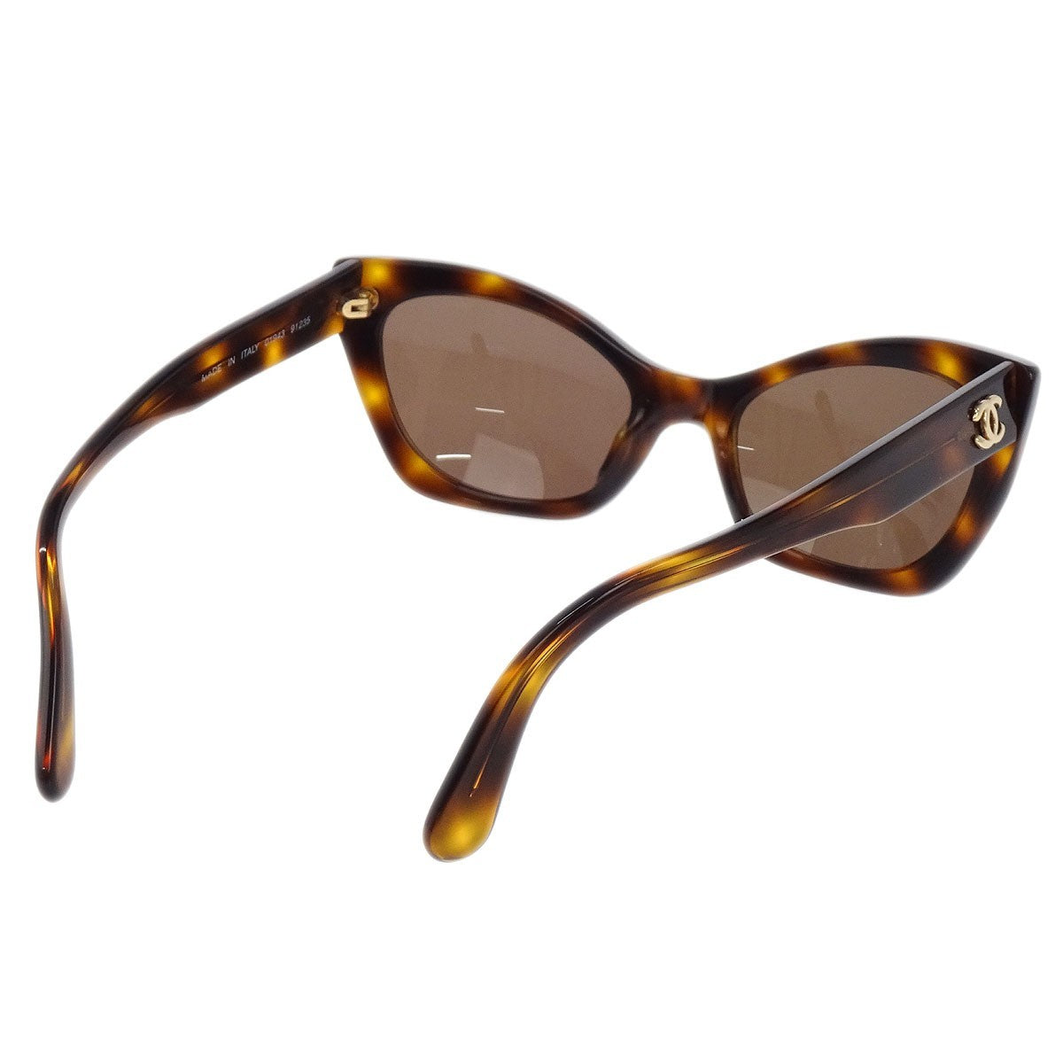 Chanel Chanel Logo Sunglasses Eye Wear Plastic Brown Plastic Sunglasse Accessory (Pre-Owned)