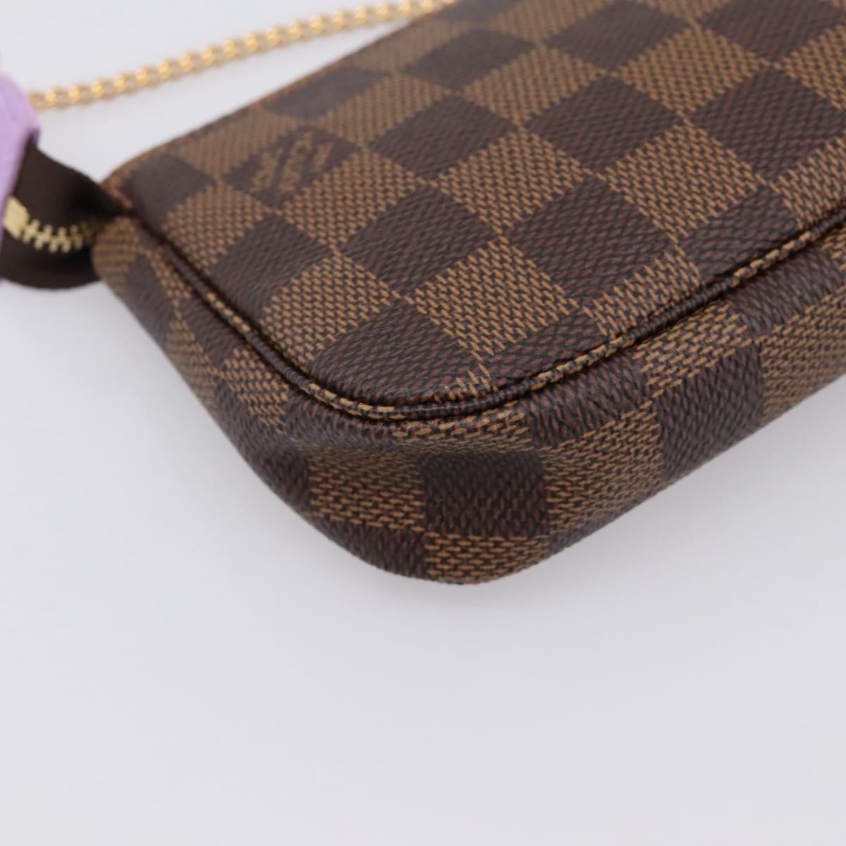 Louis Vuitton Pochette Accessoires Limited Edition Damier Brown Canvas Clutche & Pouche Bag (Pre-Owned)