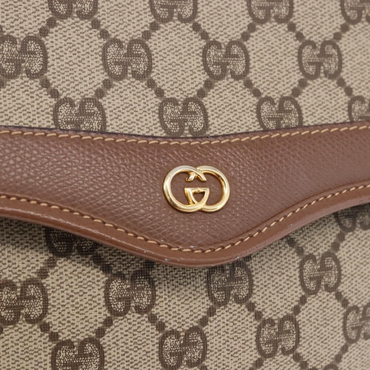 Gucci Shoulder Canvas Beige Canvas Shoulder Bag Bag (Pre-Owned)