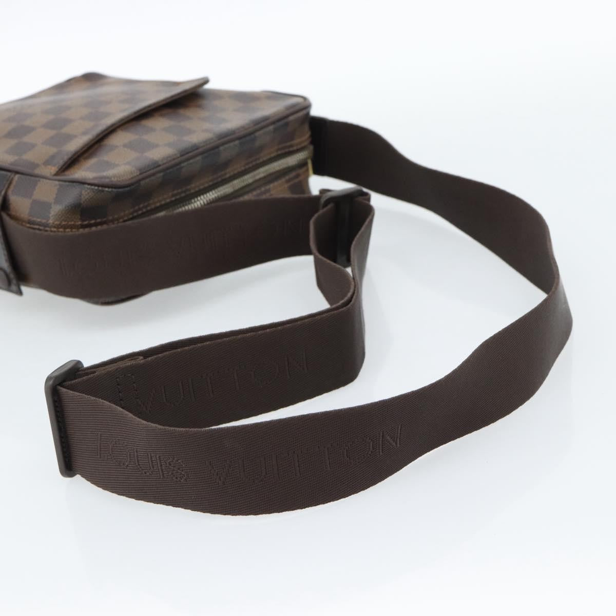 Louis Vuitton Olav Damier Ebene Brown Canvas Shoulder Bag Bag (Pre-Owned)