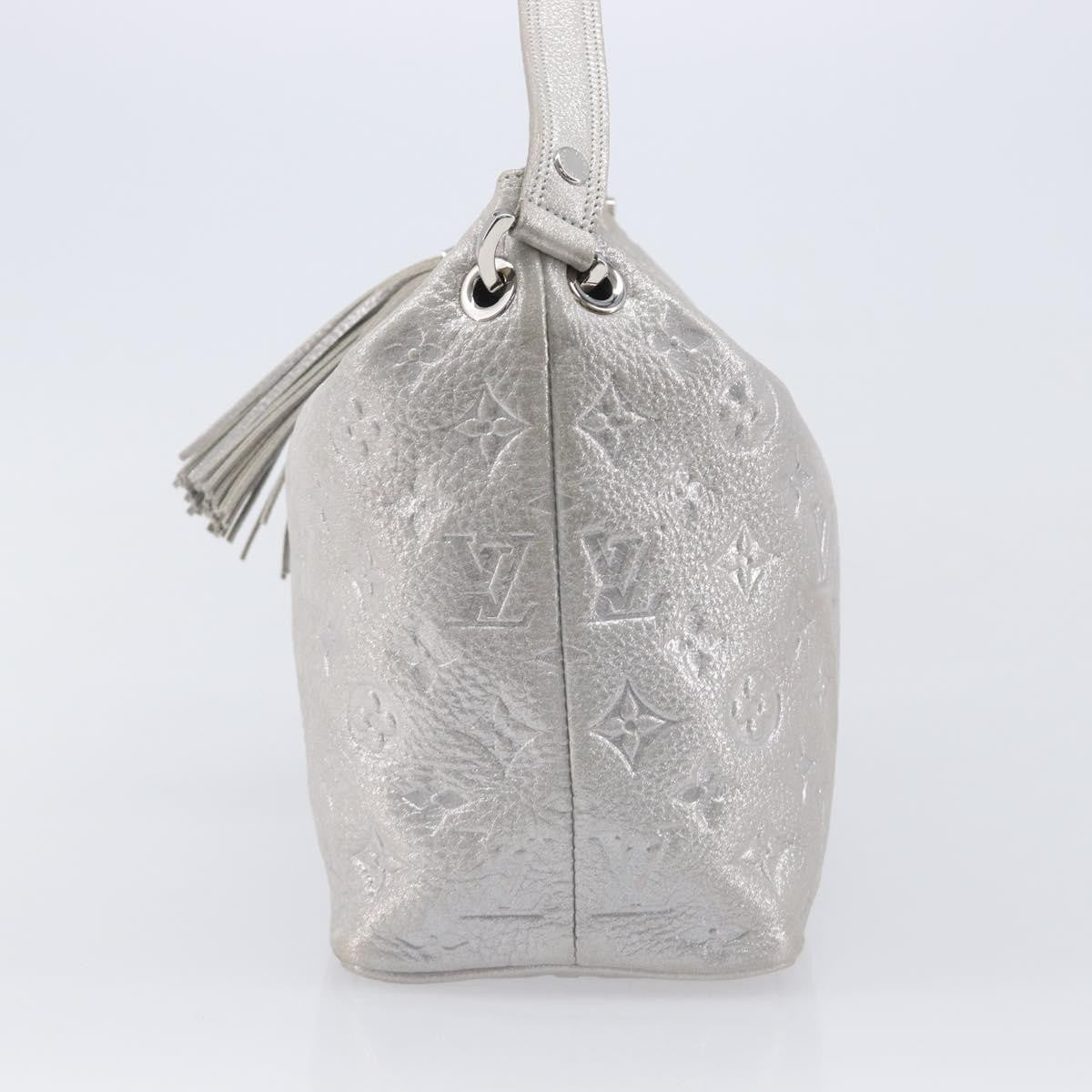 Louis Vuitton Halo Limited Edition Shimmer Monogram Embossed Leather Silver Leather Handbag (Pre-Owned)