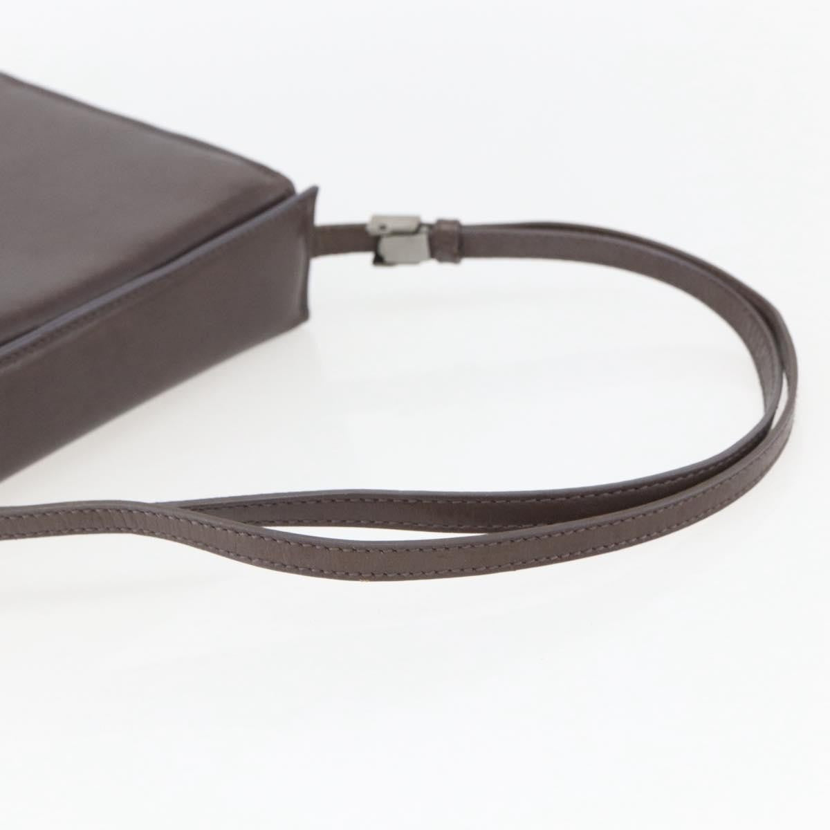Gucci Vintage Leather Brown Leather Shoulder Bag Bag (Pre-Owned)