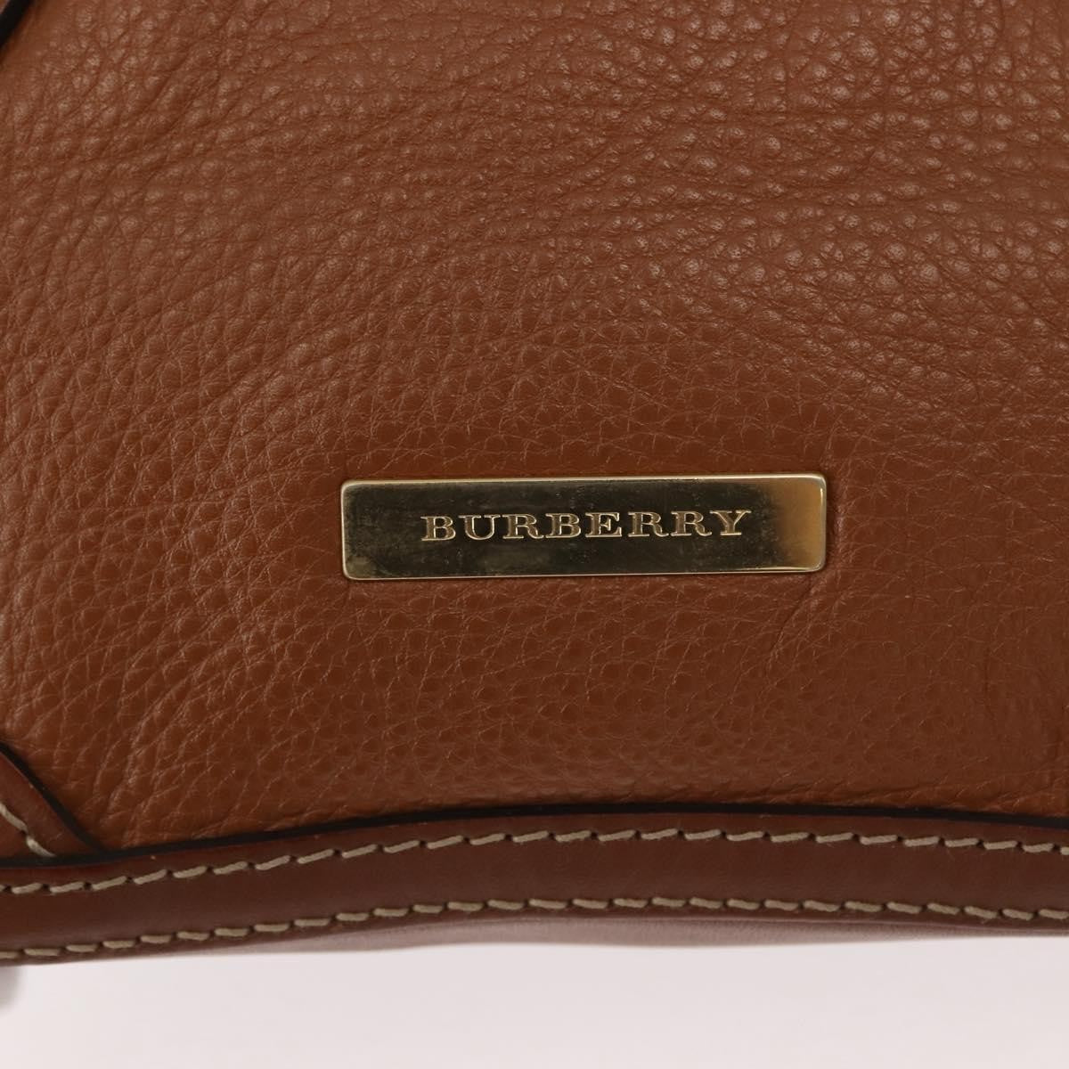 Burberry Orchard Smooth Leather Brown Leather Handbag (Pre-Owned)