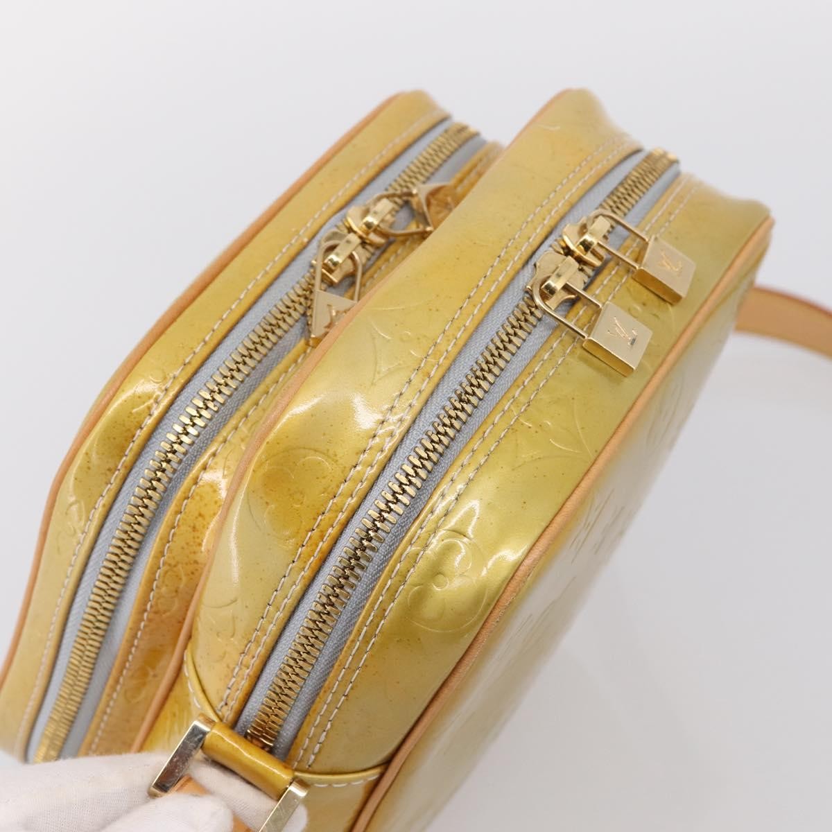 Louis Vuitton Wooster Monogram Vernis Yellow Patent_Leather Handbag (Pre-Owned)