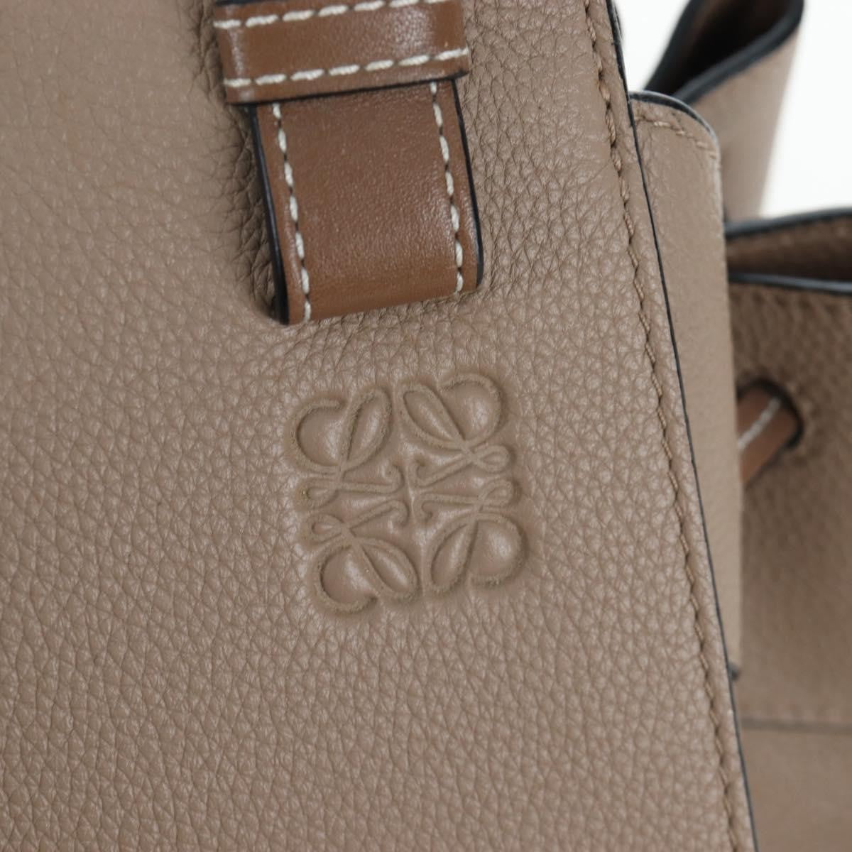 Loewe Hammock Leather Beige Leather Handbag (Pre-Owned)