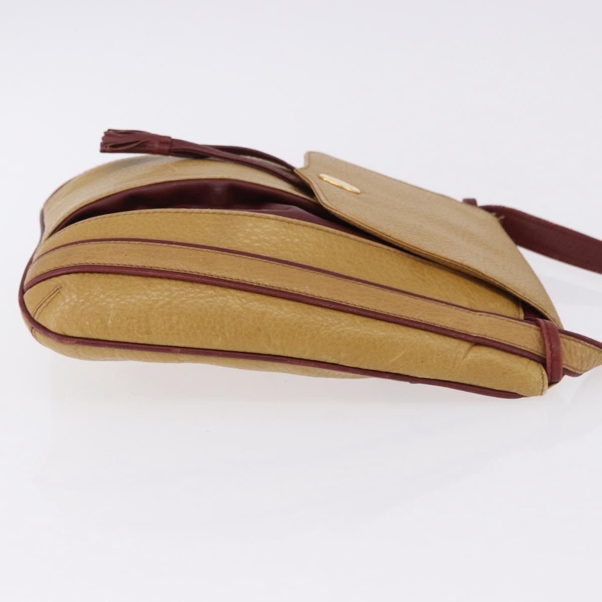 Cartier Tasseled Must De Cartier Leather Brown Leather Shoulder Bag Bag (Pre-Owned)