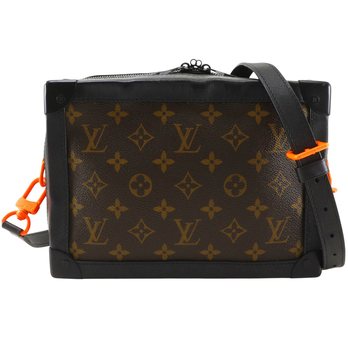 Louis Vuitton Soft Trunk Monogram Eclipse Canvas Brown Canvas Shoulder Bag Bag (Pre-Owned)