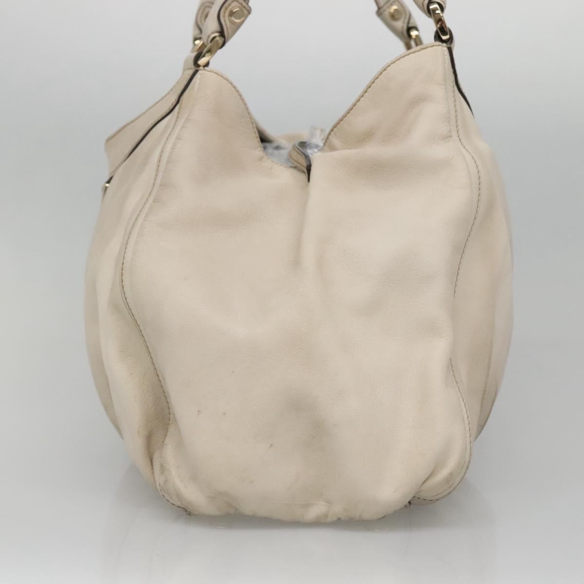 Gucci D-Ring Guccissima Leather Beige Leather Tote Bag Bag (Pre-Owned)