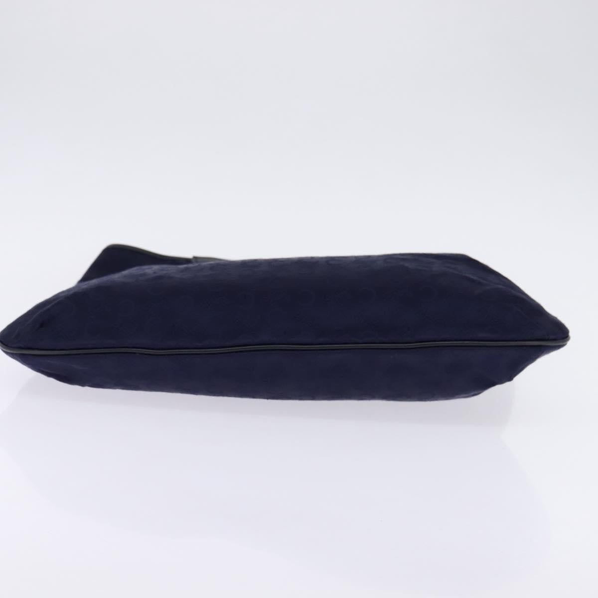 Celine C Sulky Canvas Navy Canvas Handbag (Pre-Owned)