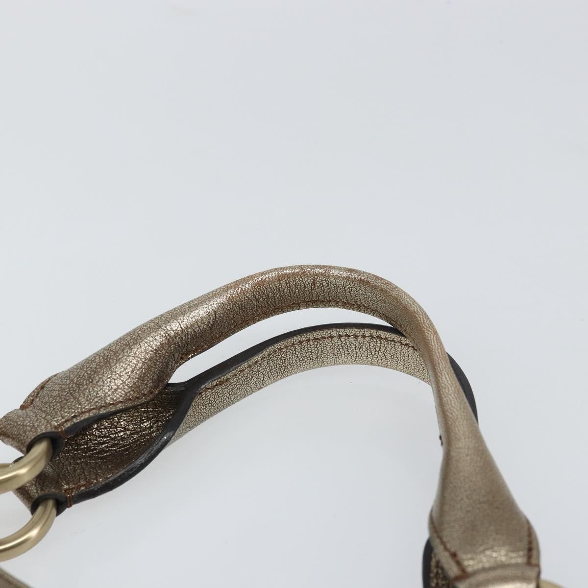 Cartier Marcello Leather Gold Leather Handbag (Pre-Owned)