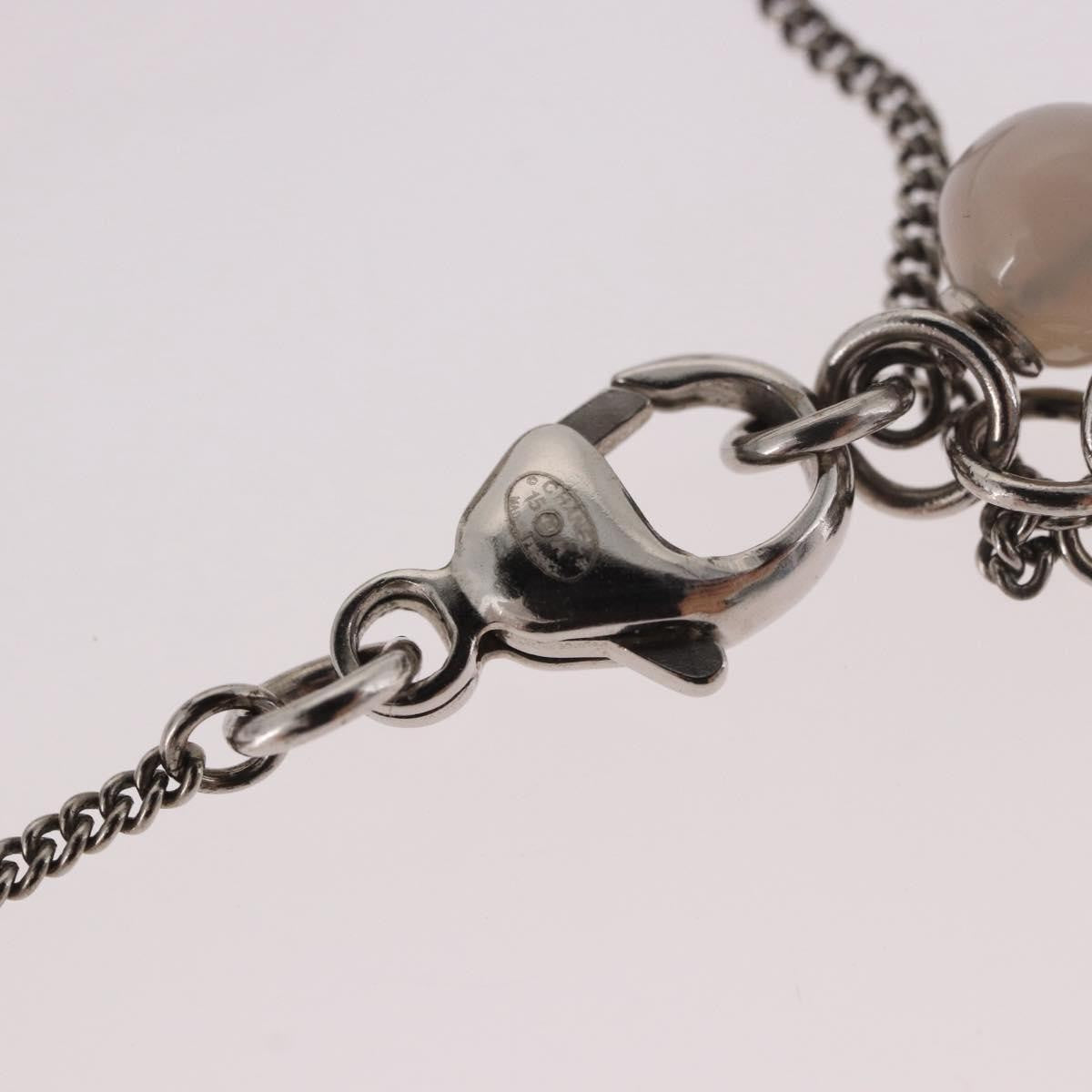 Chanel Cc Charm Metal Silver Metal Bracelet Jewelry (Pre-Owned)