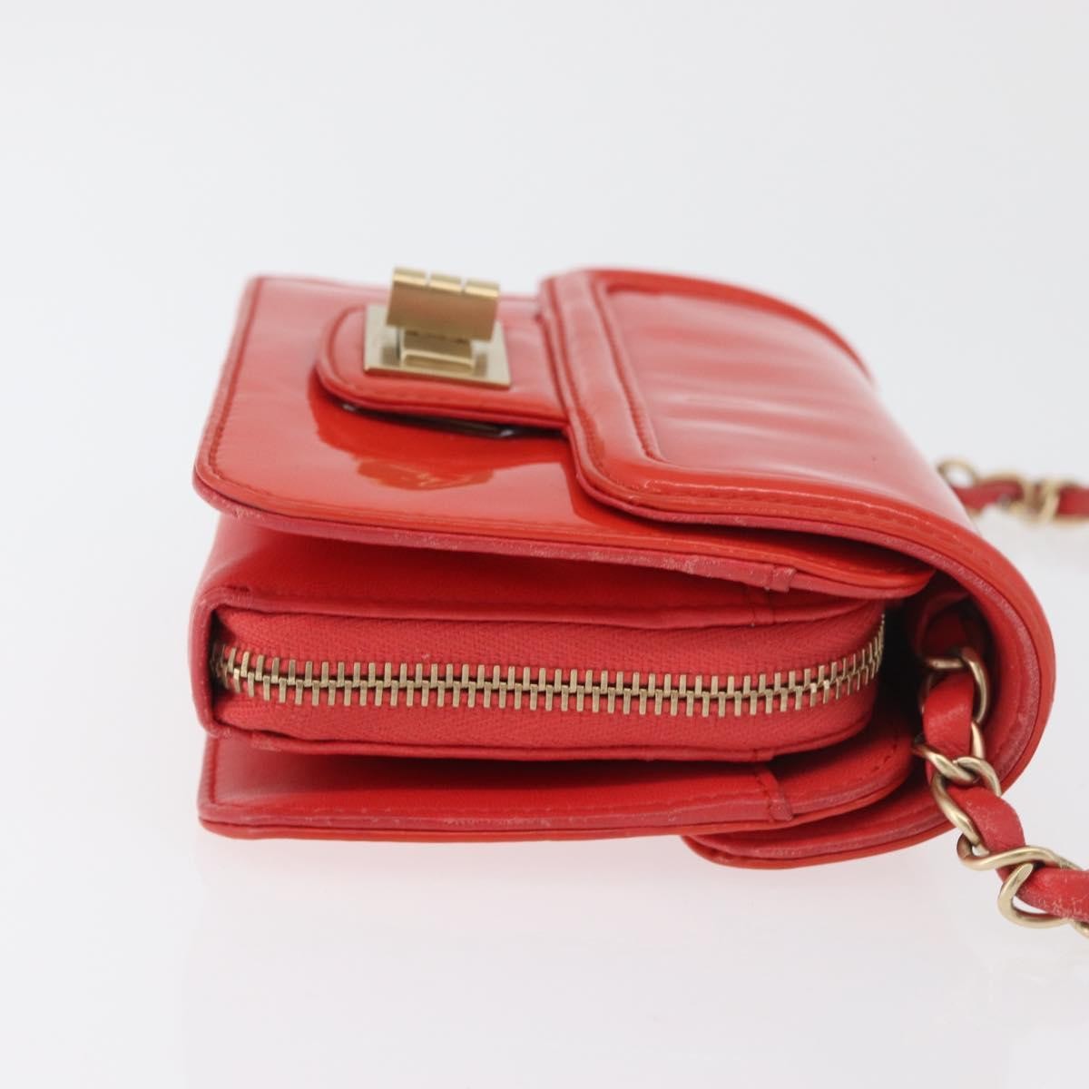 Chanel Reissue 2.55 Clutch Patent Leather Red Patent_Leather Shoulder Bag Bag (Pre-Owned)