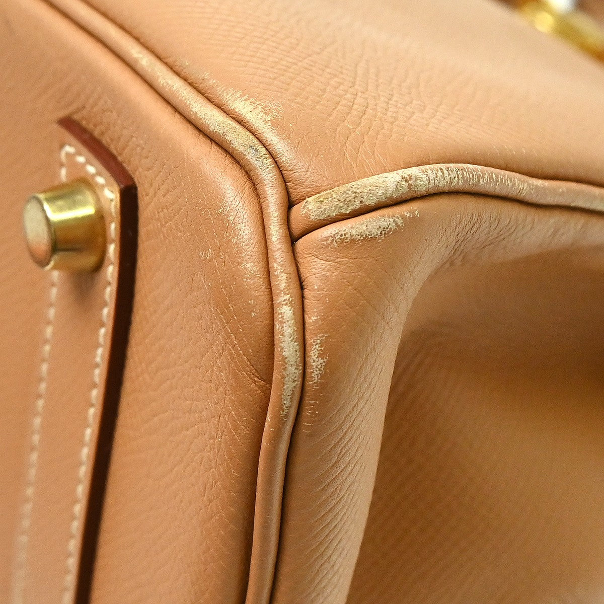 Hermes Birkin Epsom Beige Leather Handbag (Pre-Owned)