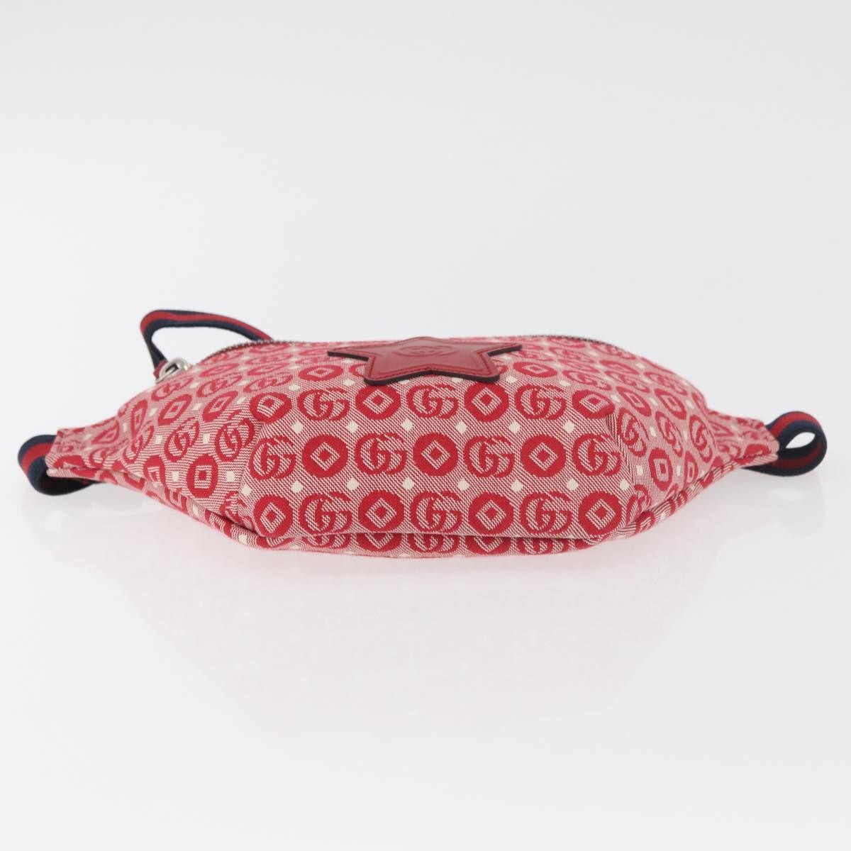 Gucci Children's Belt Printed Coated Canvas Red Canvas Handbag (Pre-Owned)