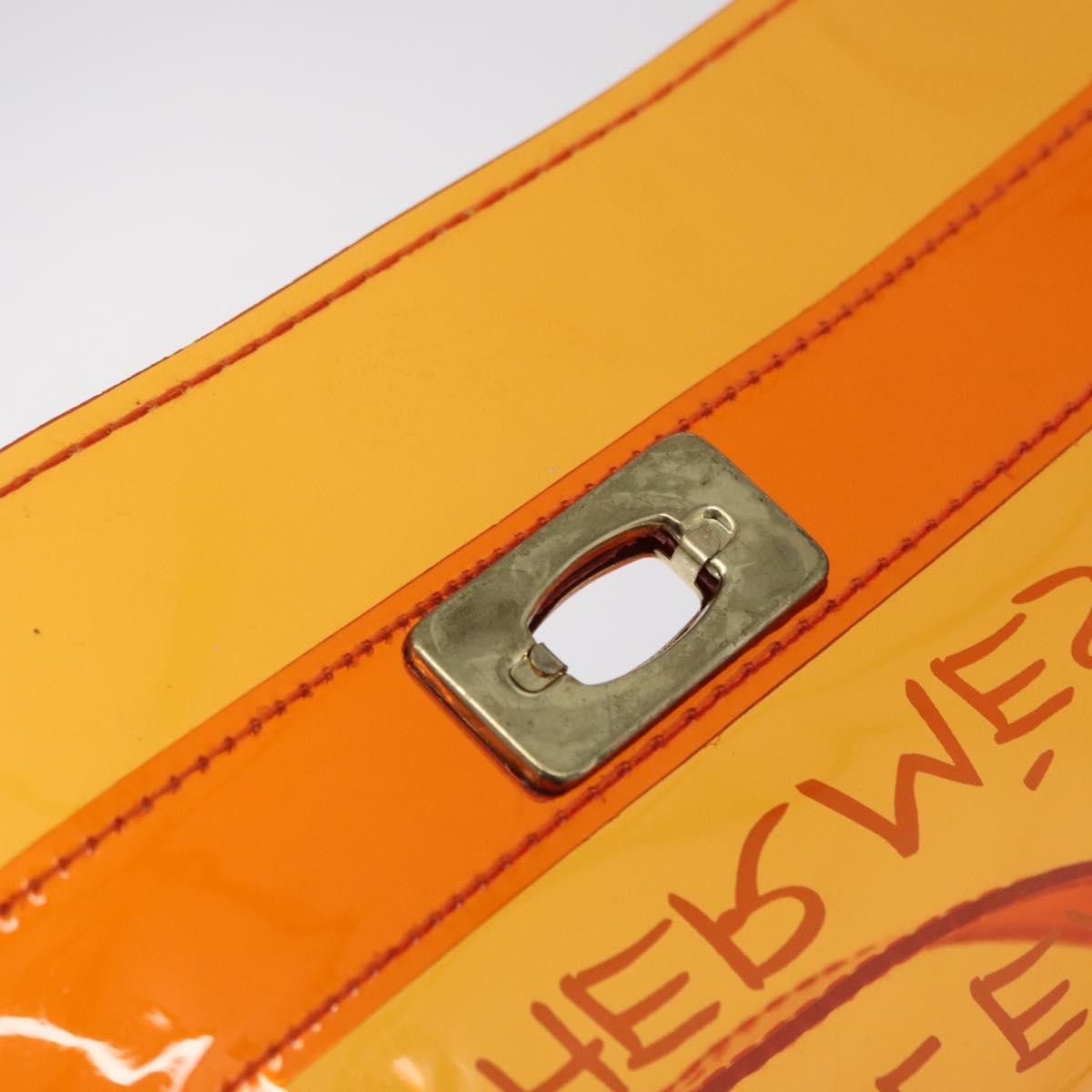 Hermes Kelly Souvenir Vinyl Orange Plastic Handbag (Pre-Owned)