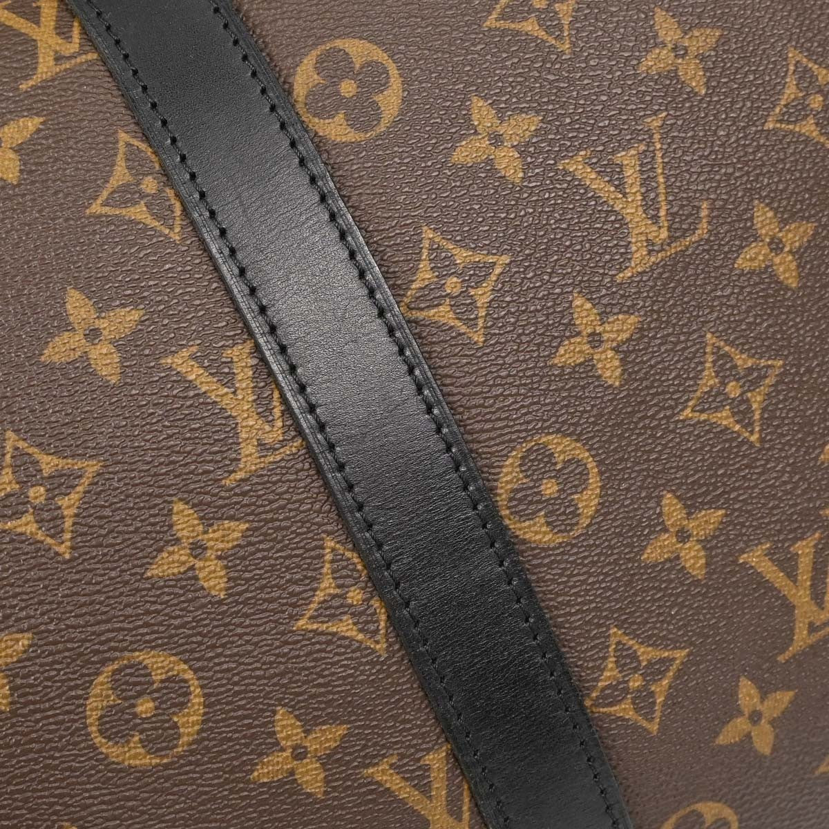 Louis Vuitton Keepall Bandoulière Monogram Brown Canvas Travel Bag Bag (Pre-Owned)