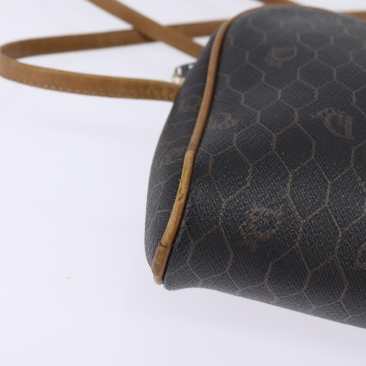 Christian Dior Vintage Honeycomb Canvas Black Canvas Bag (Pre-Owned)