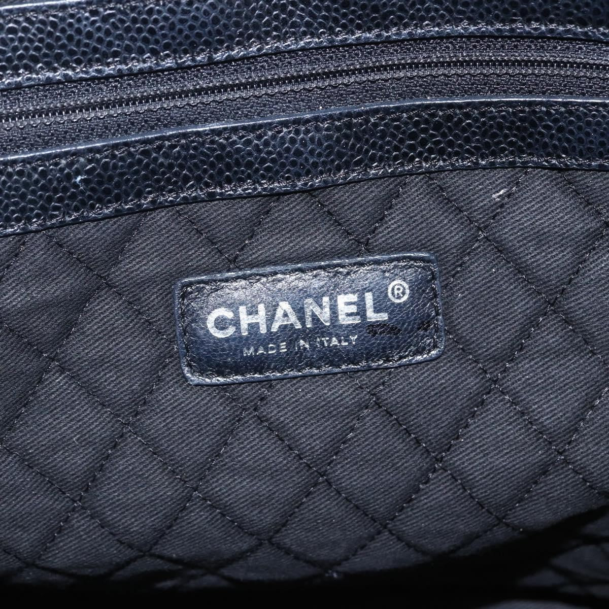 Chanel Optic Coco Bowler Printed Coated Canvas With Caviar Black Pvc Travel Bag Bag (Pre-Owned)