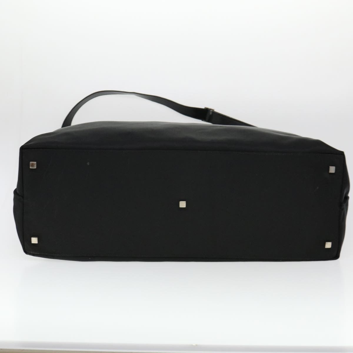 Gucci Boston Nylon Black Nylon Travel Bag Bag (Pre-Owned)