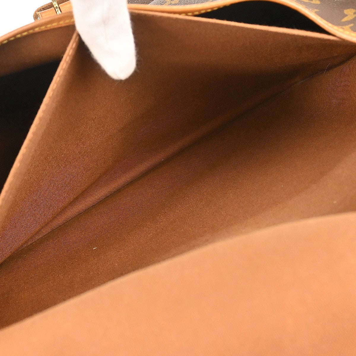 Louis Vuitton Saumur Monogram Canvas Brown Canvas Shoulder Bag Bag (Pre-Owned)