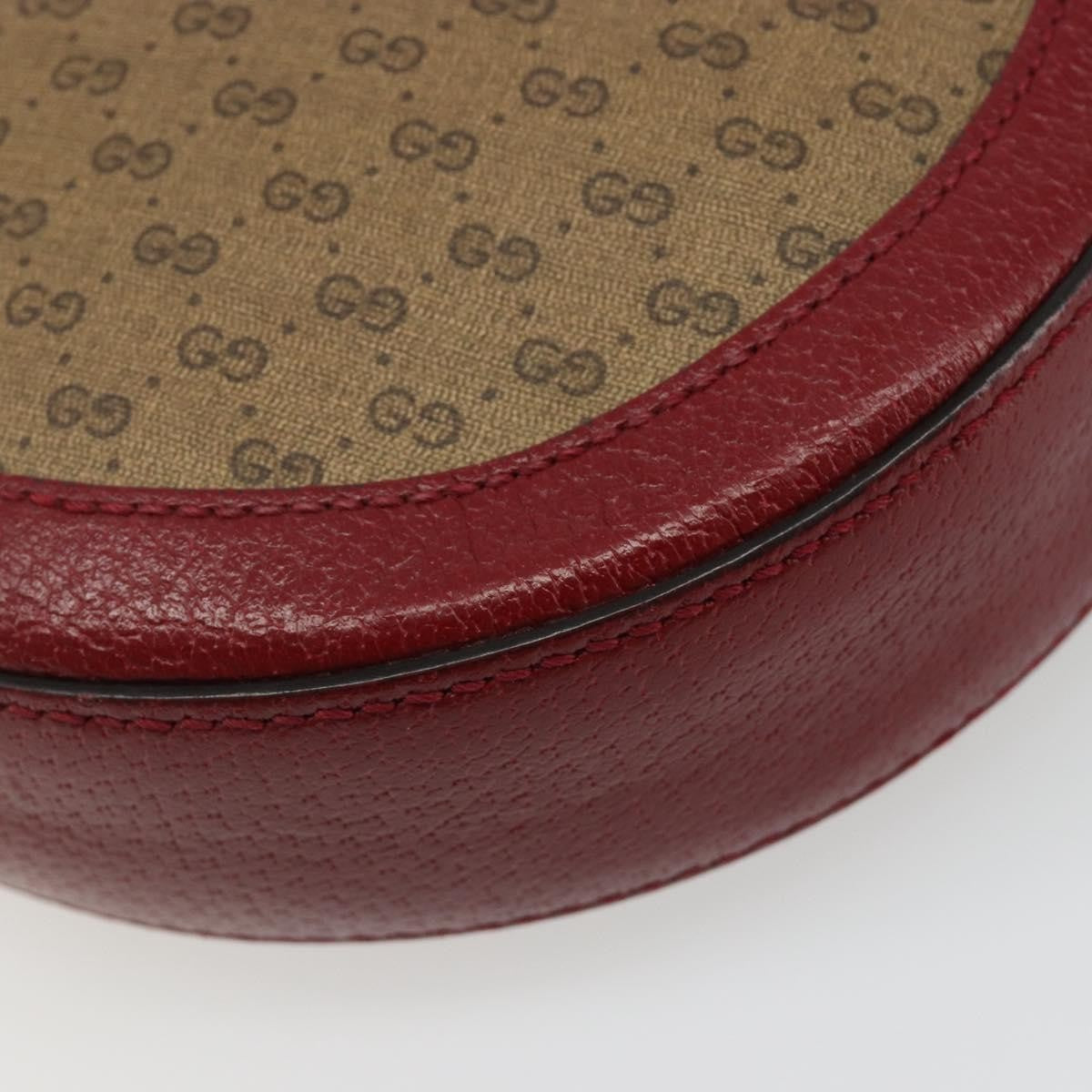 Gucci Doraemon Round Printed Mini Gg Coated Canvas Beige Canvas Shoulder Bag Bag (Pre-Owned)