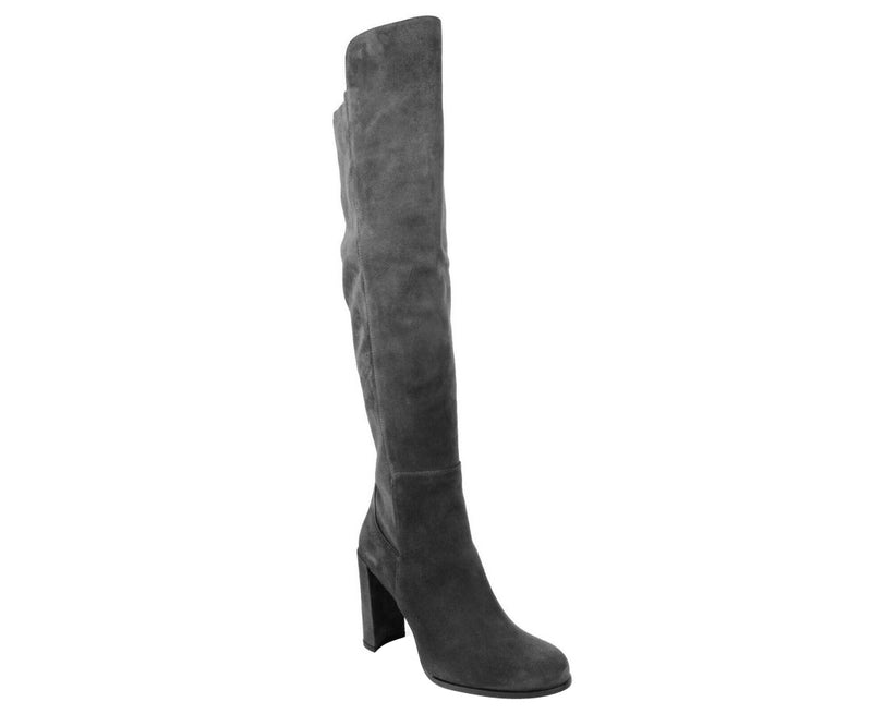 Stuart Weitzman Women's Alljill Anthracite Suede Over The Knee Boot