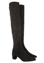 Stuart Weitzman Women's Allwayhunk Dark Brown Cola Suede Over-The-Knee Boot