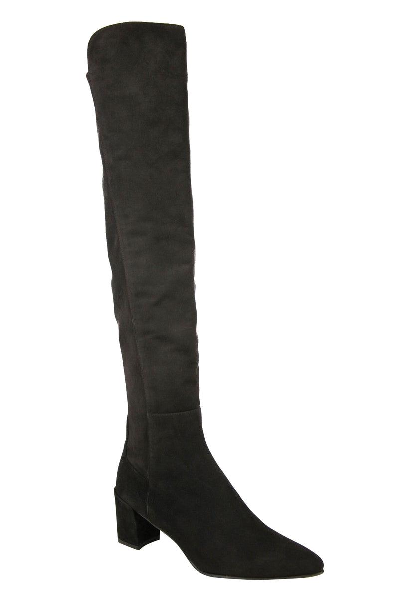 Stuart Weitzman Women's Allwayhunk Dark Brown Cola Suede Over-The-Knee Boot