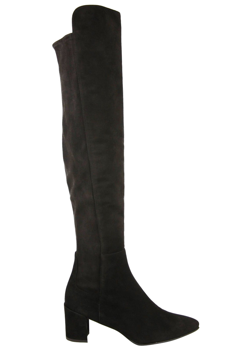 Stuart Weitzman Women's Allwayhunk Dark Brown Cola Suede Over-The-Knee Boot