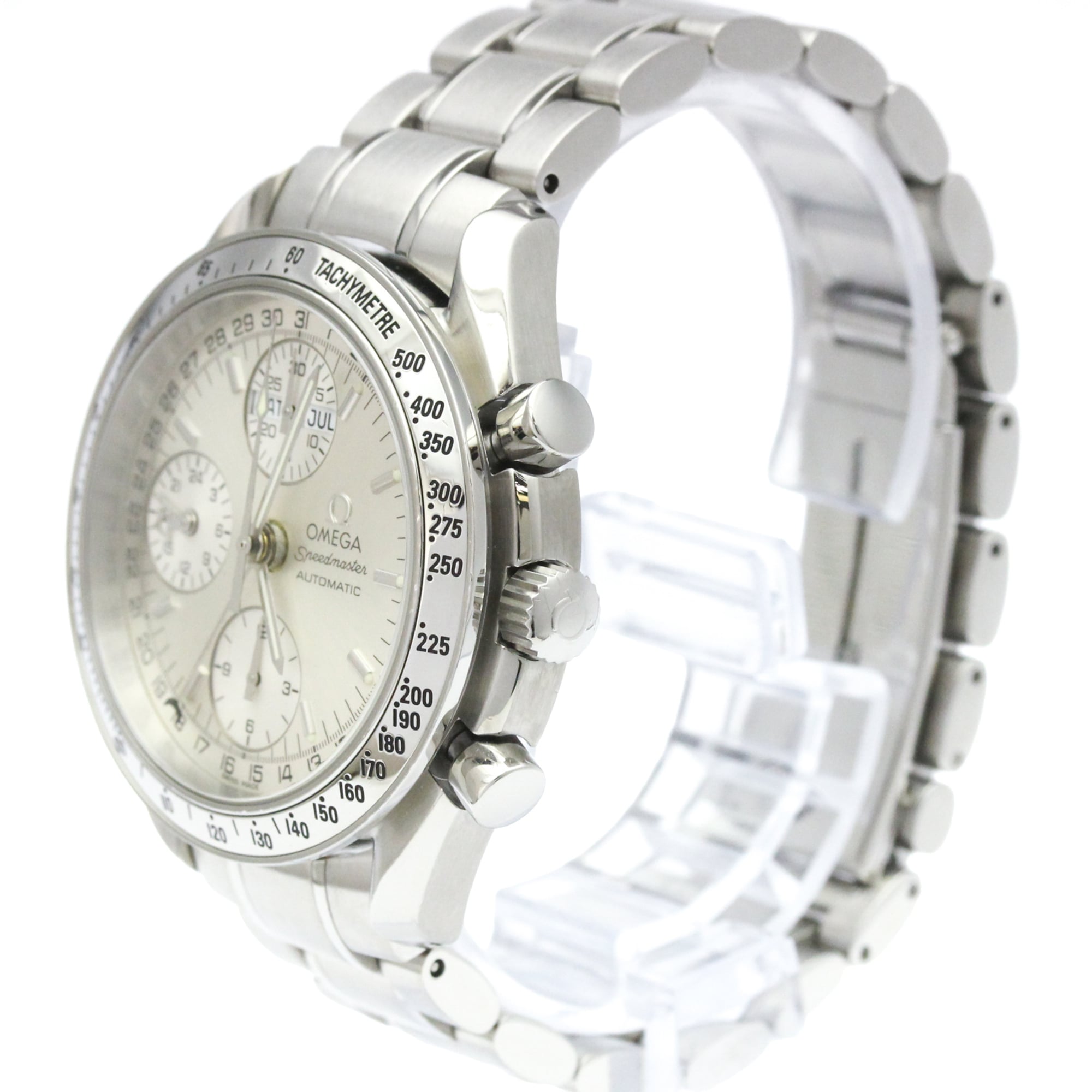 Omega Speedmaster Triple Calendar Chronograph Automatic Stainless Steel Watch (Pre-Owned)