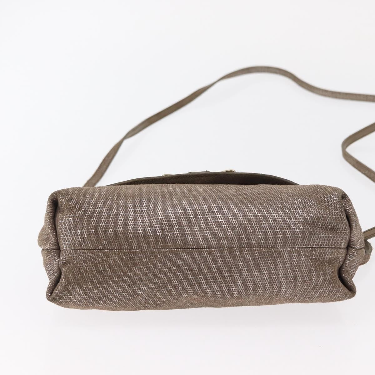 Chloe Lily Canvas Silver Canvas Handbag (Pre-Owned)