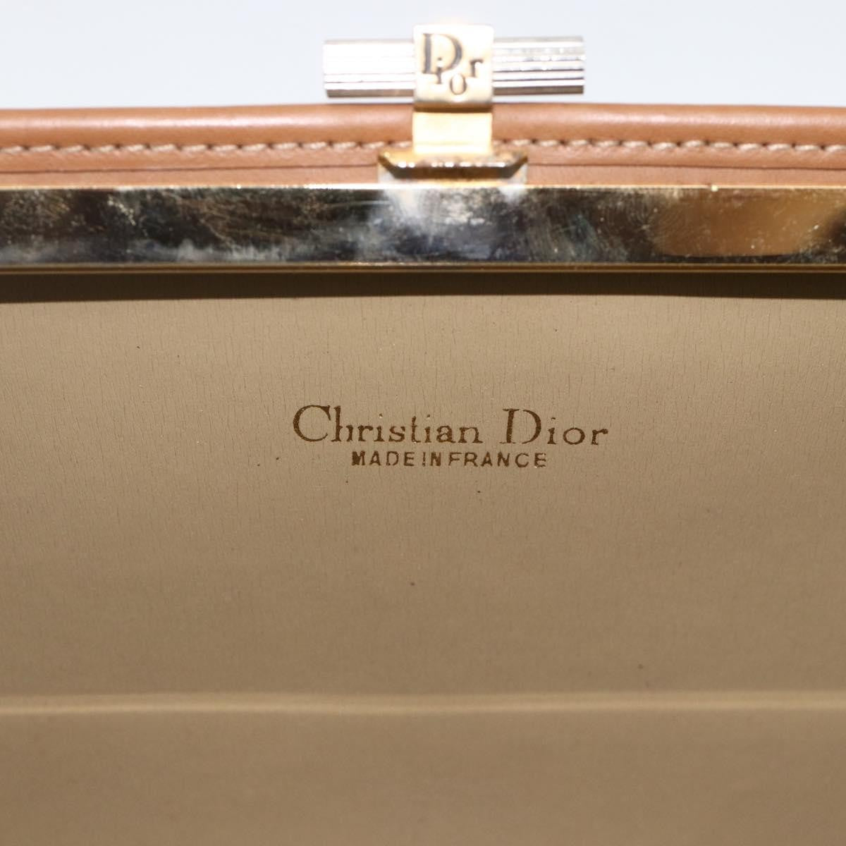 Christian Dior Vintage Honeycomb Clutch Canvas Beige Canvas Clutche & Pouche Bag (Pre-Owned)
